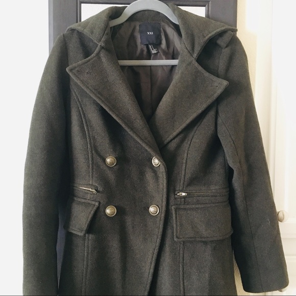 Dark Grey Wool Trench Coat - Picture 5 of 7